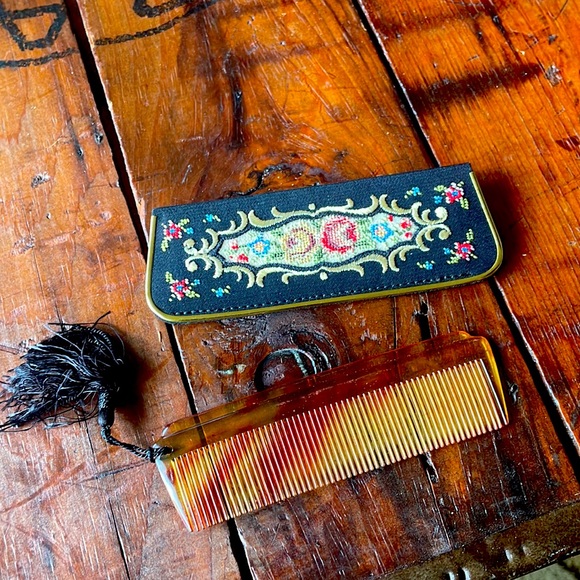 Vintage Walborg Tapestry purse with accessories - Picture 9 of 11